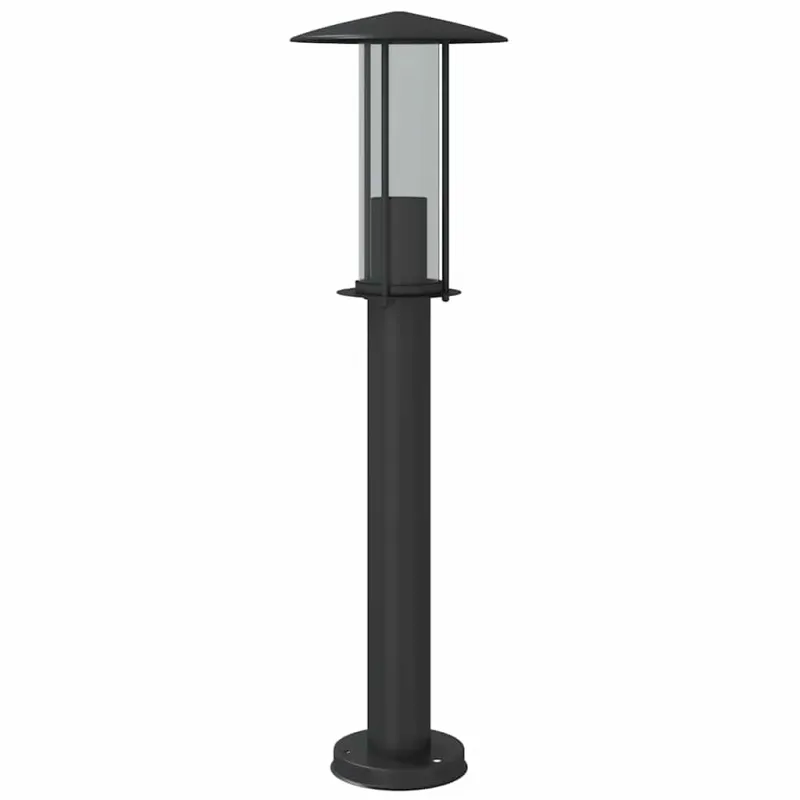 Lauko šviestuvas, juodos spalvos, 60cm, nerūdijantis plienas
