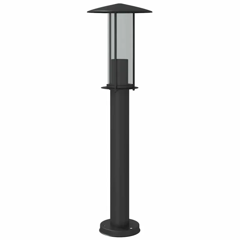 Lauko šviestuvas, juodos spalvos, 60cm, nerūdijantis plienas