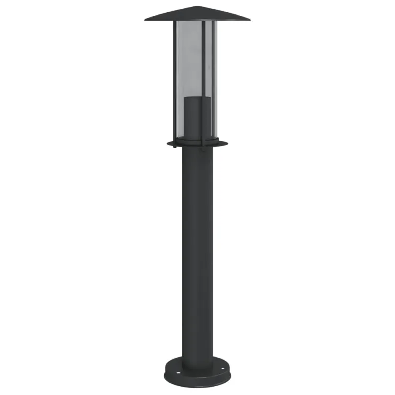 Lauko šviestuvas, 3vnt., juodas, 60cm, nerūdijantis plienas