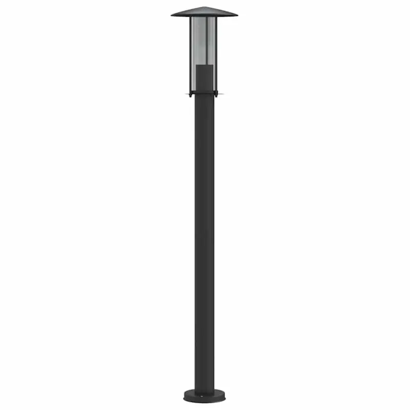 Lauko šviestuvas, juodos spalvos, 100cm, nerūdijantis plienas