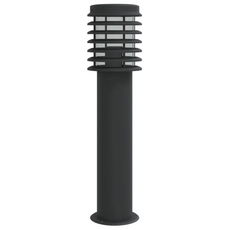 Lauko šviestuvas, 3vnt., juodas, 60cm, nerūdijantis plienas