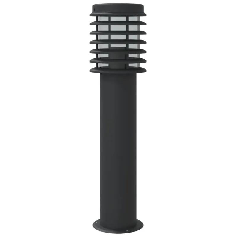 Lauko šviestuvas, 3vnt., juodas, 60cm, nerūdijantis plienas