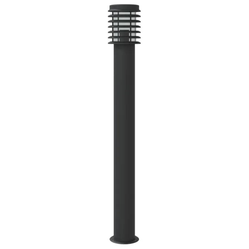 Lauko šviestuvas, juodos spalvos, 110cm, nerūdijantis plienas