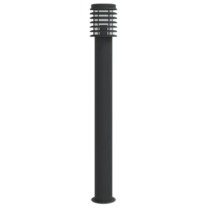 Lauko šviestuvas, juodos spalvos, 110cm, nerūdijantis plienas