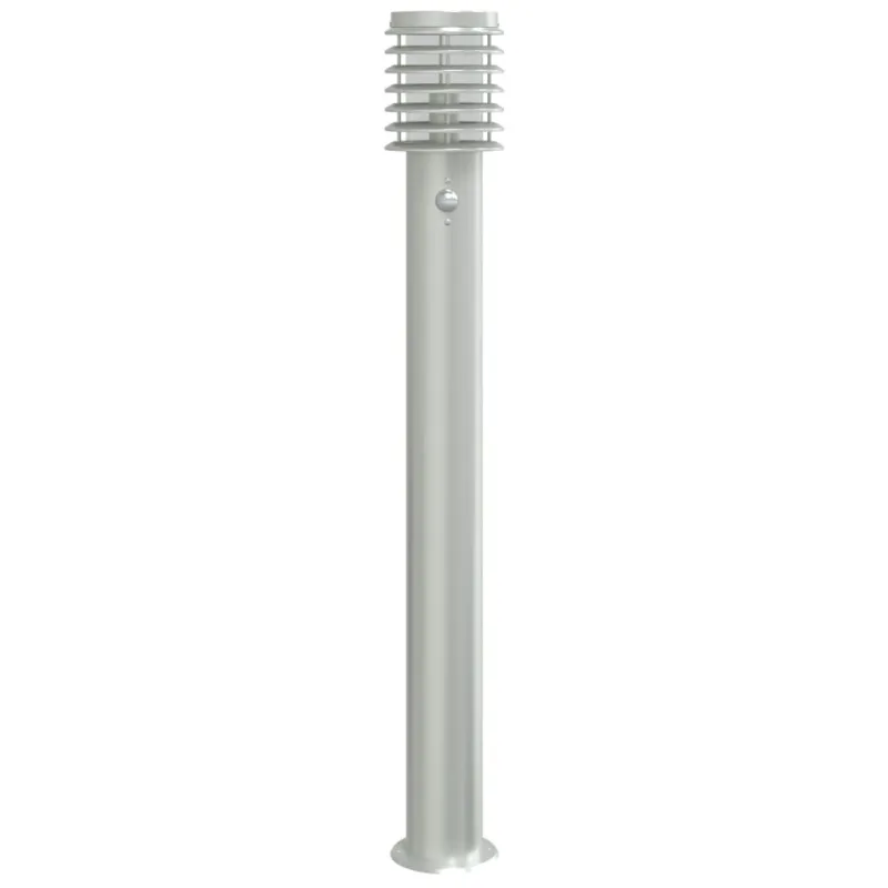 Lauko šviestuvas su jutikliu, 3vnt., sidabrinė, 110cm, plienas