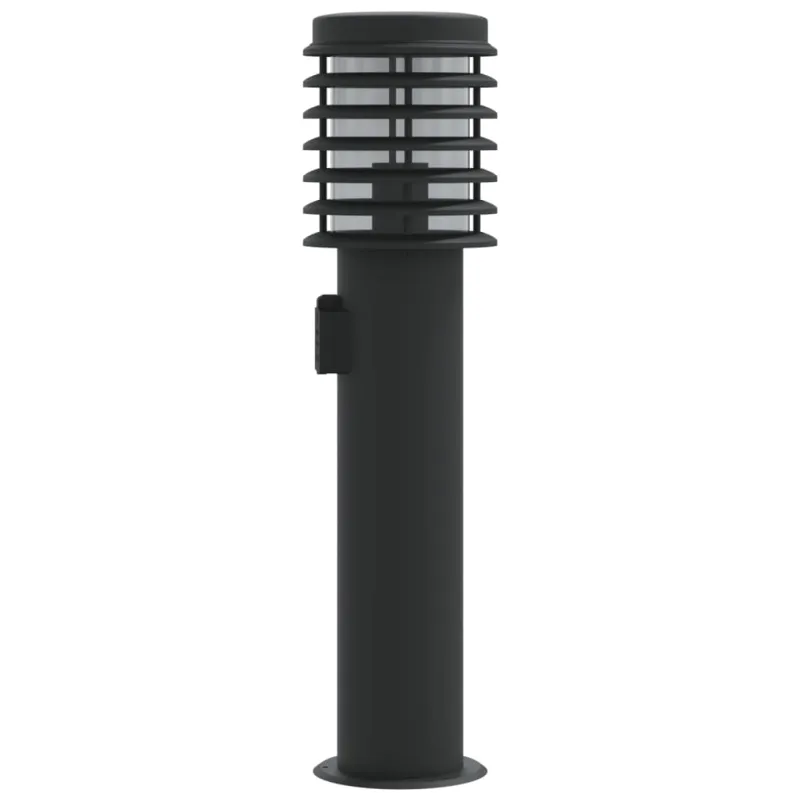 Lauko šviestuvas su išvedimu, juodas, 60cm, plienas