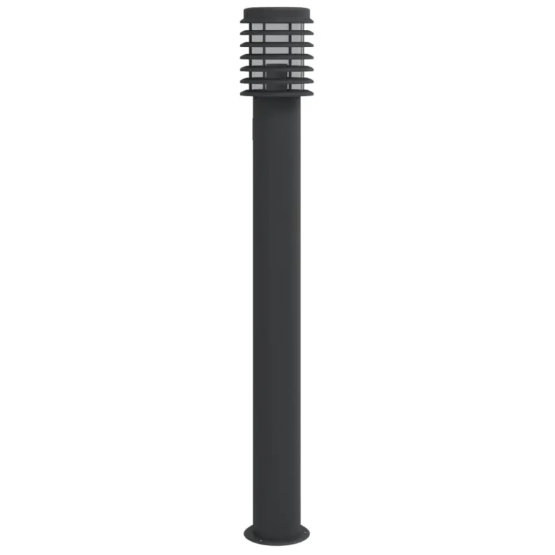 Lauko šviestuvas su išvedimu, juodas, 110cm, plienas