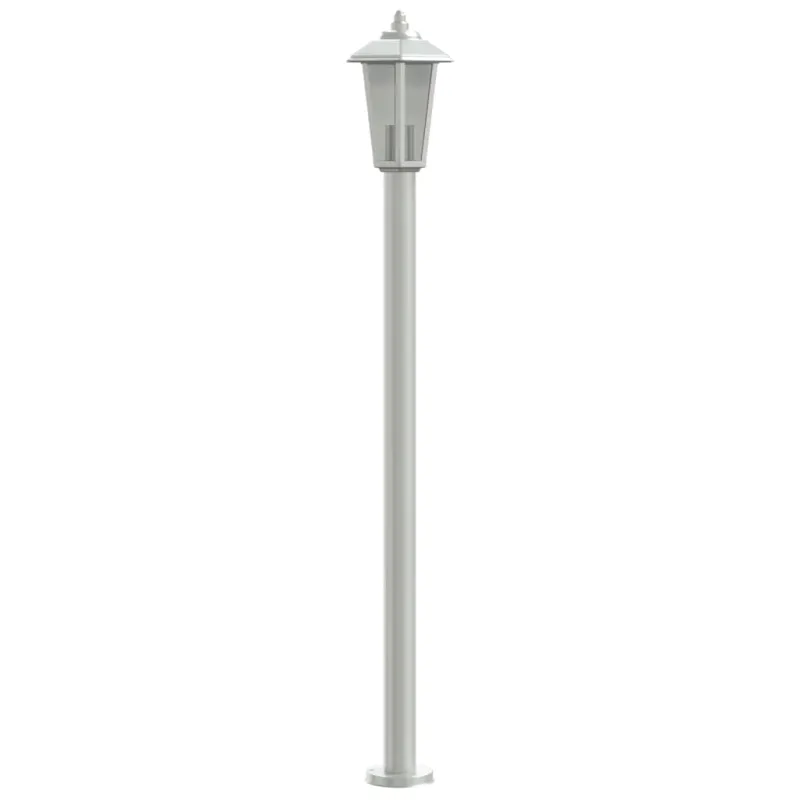Lauko šviestuvas, 3vnt., sidabrinė, 120cm, nerūdijantis plienas
