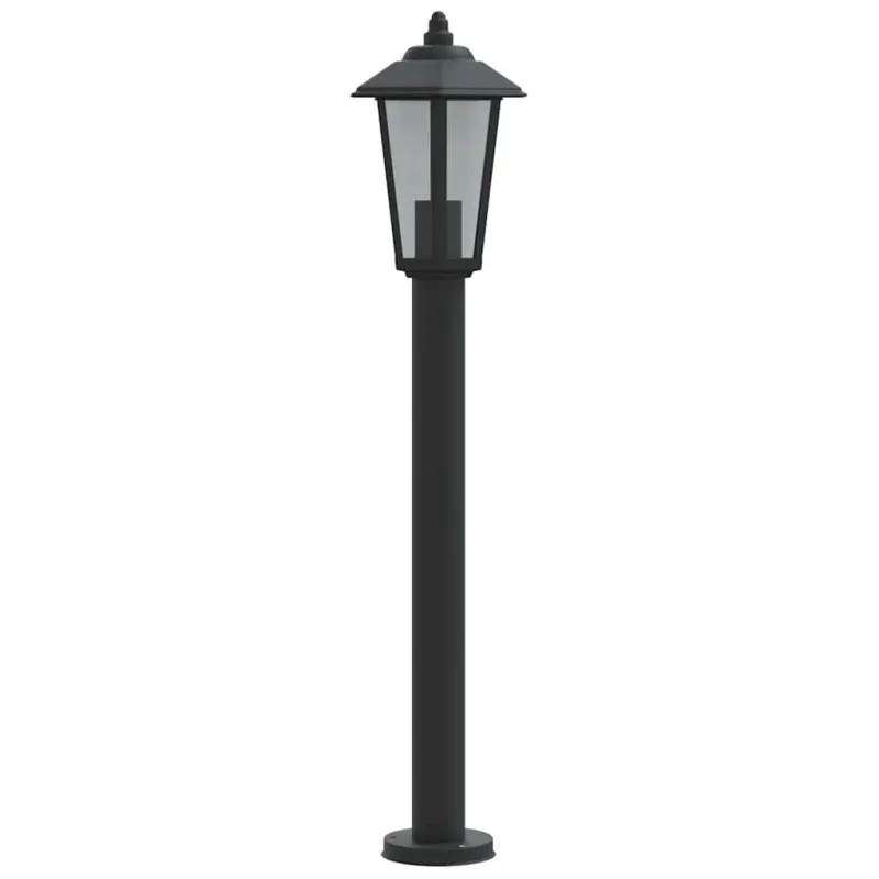 Lauko šviestuvas, juodos spalvos, 80cm, nerūdijantis plienas