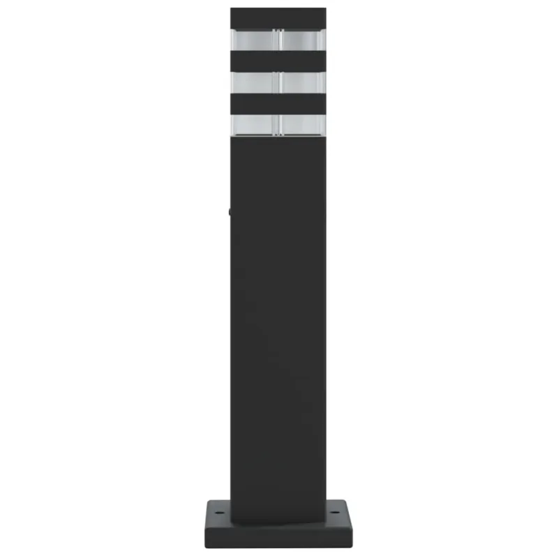 Lauko šviestuvas, 3vnt., juodas, 50cm, aliuminis