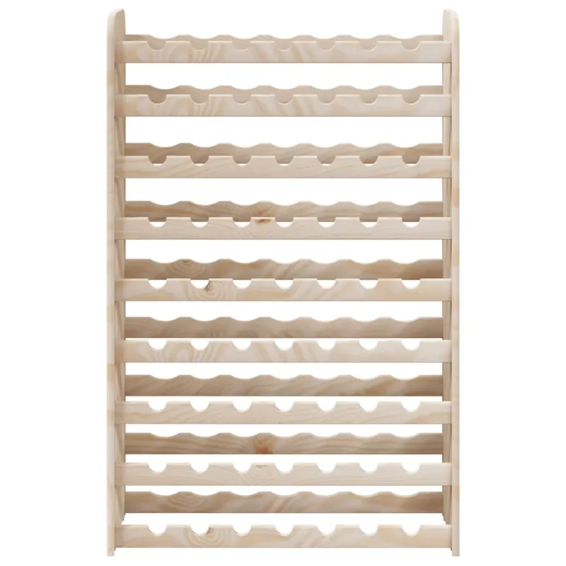 Vyno butelių stovas, 72,5x25x111,5cm, pušies medienos masyvas