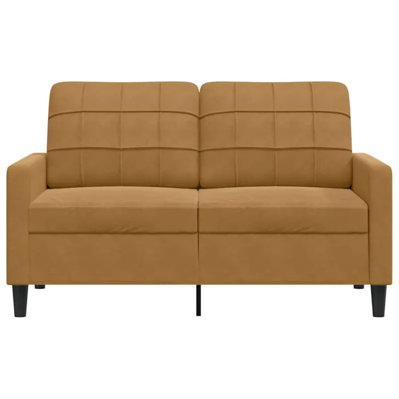 Dvivietė sofa, rudos spalvos, 120cm, aksomas