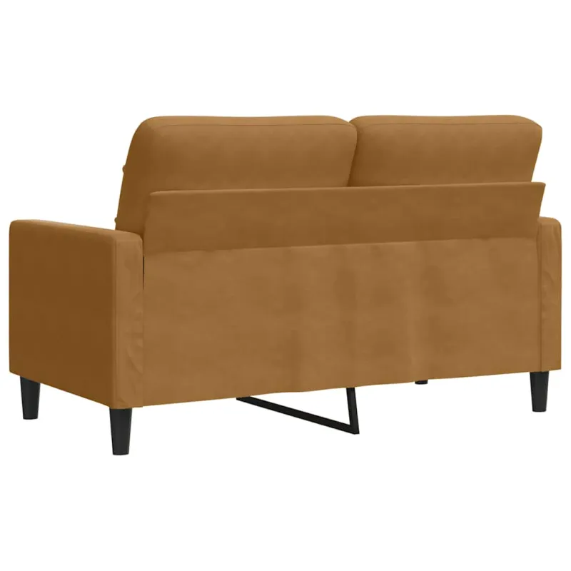 Dvivietė sofa, rudos spalvos, 120cm, aksomas