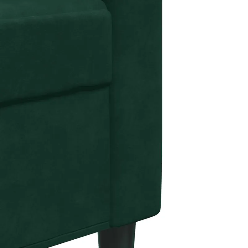 Dvivietė sofa, tamsiai žalios spalvos, 140cm, aksomas