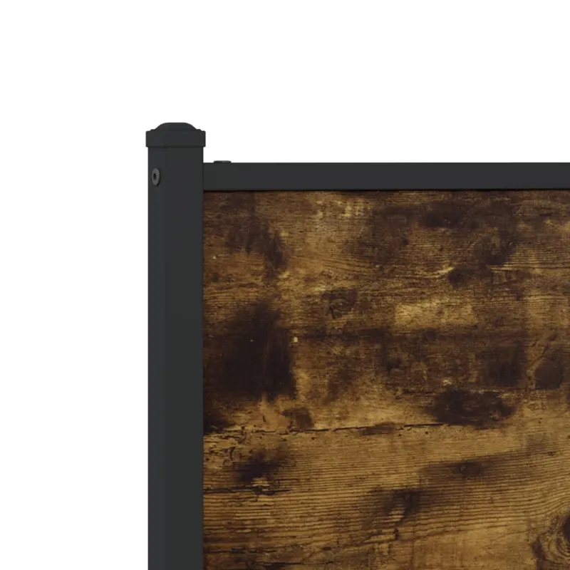 Lovos rėmas be čiužinio, dūminio ąžuolo, 90x200cm, metalas