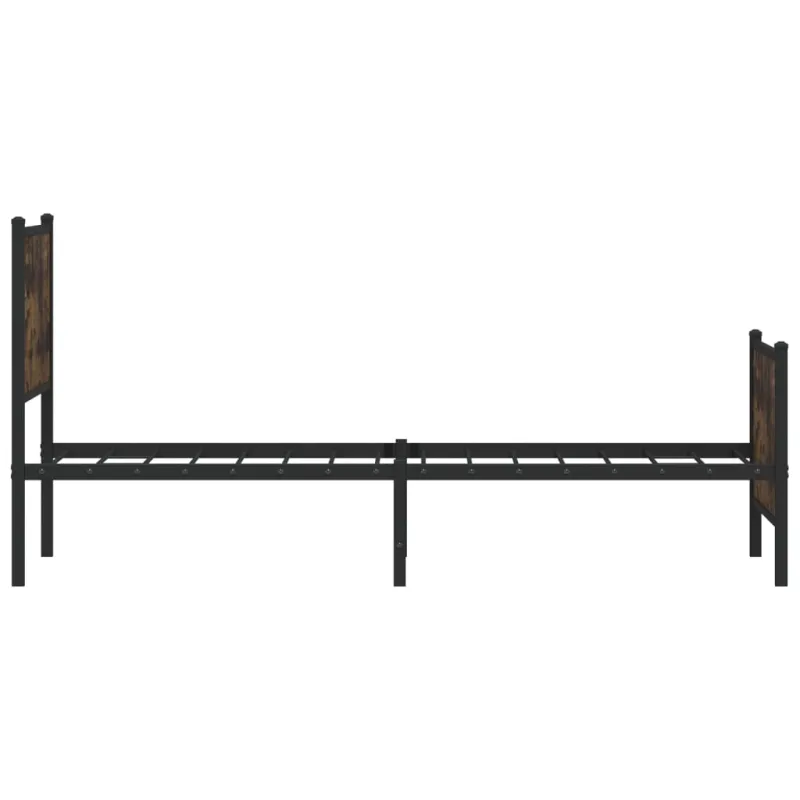 Lovos rėmas be čiužinio, dūminio ąžuolo, 107x203cm, metalas