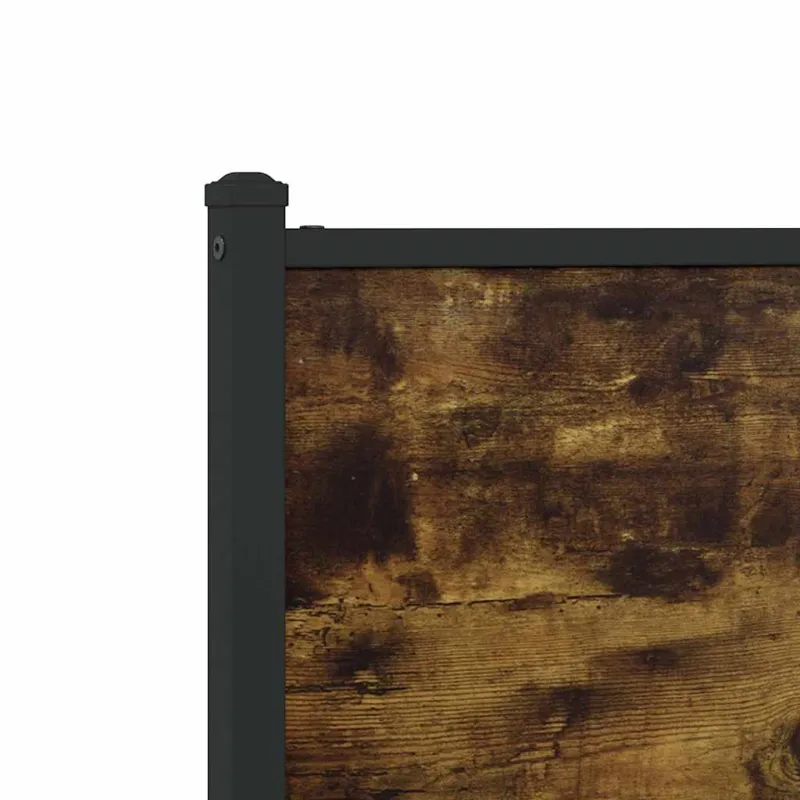 Lovos rėmas be čiužinio, dūminio ąžuolo, 140x200cm, metalas