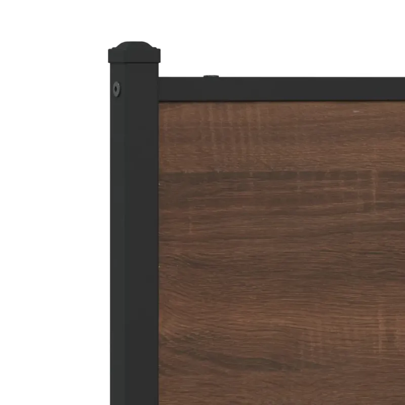 Lovos rėmas be čiužinio, rudas ąžuolo, 150x200cm, metalas