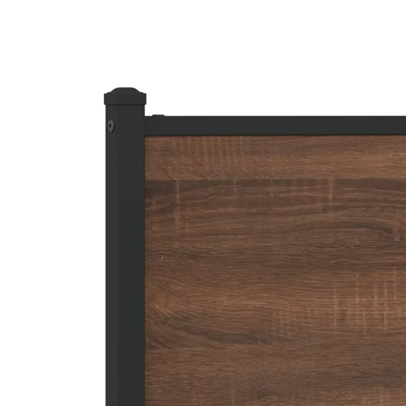 Metalinis lovos rėmas be čiužinio Rudas ąžuolas 80x200 cm