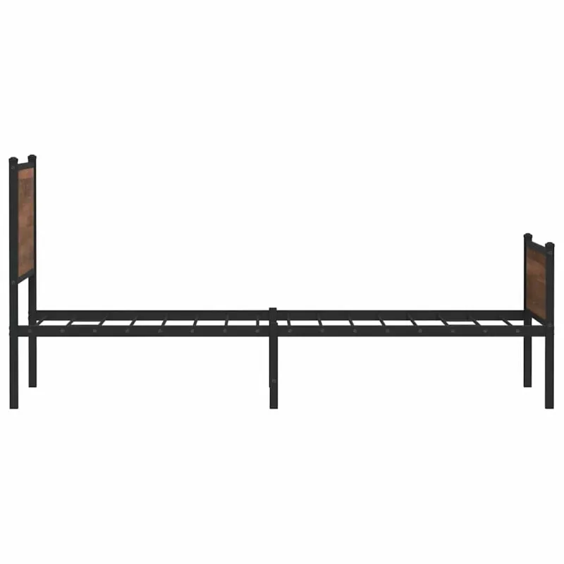 Lovos rėmas be čiužinio, rudas ąžuolo, 107x203cm, metalas