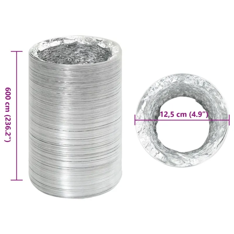 Ortakis, aliuminis, 6m, 12,5cm skersmens, izoliuotas