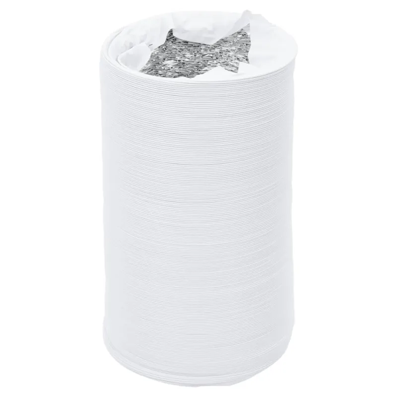 Ortakis, aliuminis ir PVC, 6m, 10cm skersmens, izoliuotas