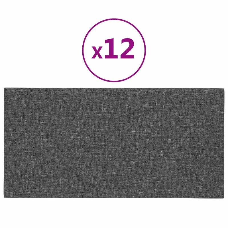 Sieninis galvūgalis 12 pcs Tamsiai pilka 30 x 15 cm audinys