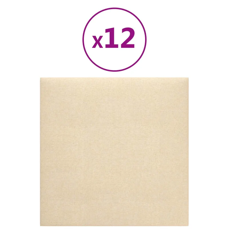 Sieninis galvūgalis 12 pcs Kreminė 30 x 30 cm audinys