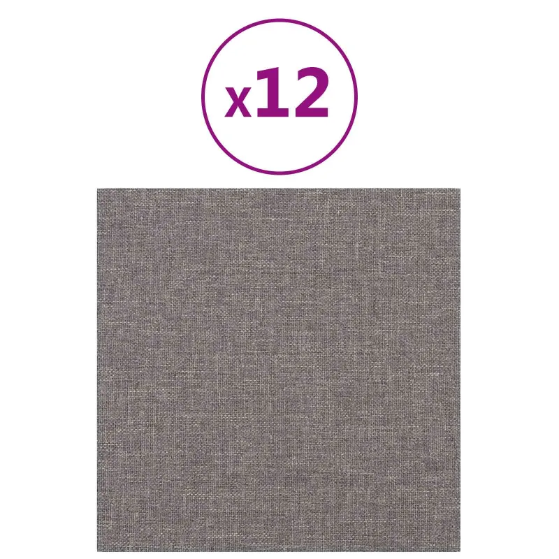 Sieninis galvūgalis 12 pcs Šviesiai pilka 30 x 30 cm audinys