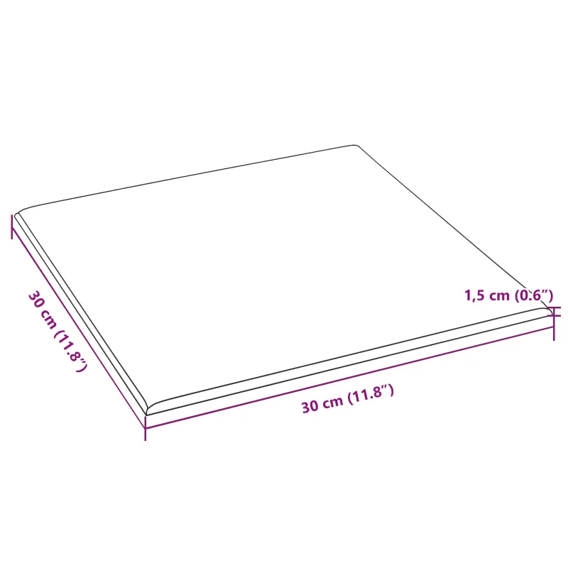 Sieninis galvūgalis 12 pcs Šviesiai pilka 30 x 30 cm audinys