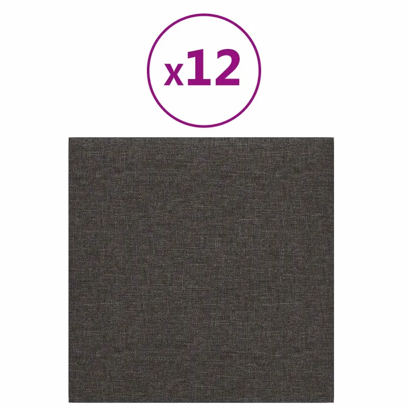 Sieninis galvūgalis 12 pcs Tamsiai pilka 30 x 30 cm audinys