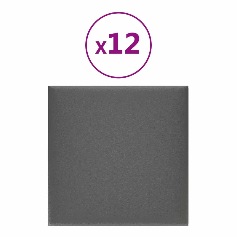 Sieninis galvūgalis 12 pcs Pilka 30 x 30 cm audinys