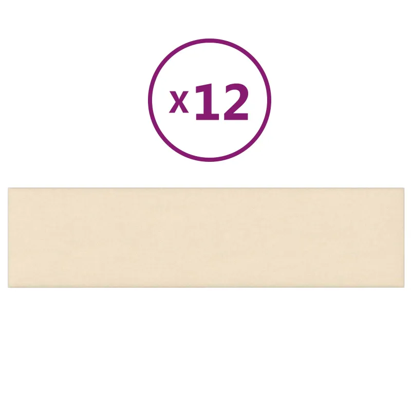 Sieninis galvūgalis 12 pcs Kreminė 60 x 15 cm audinys