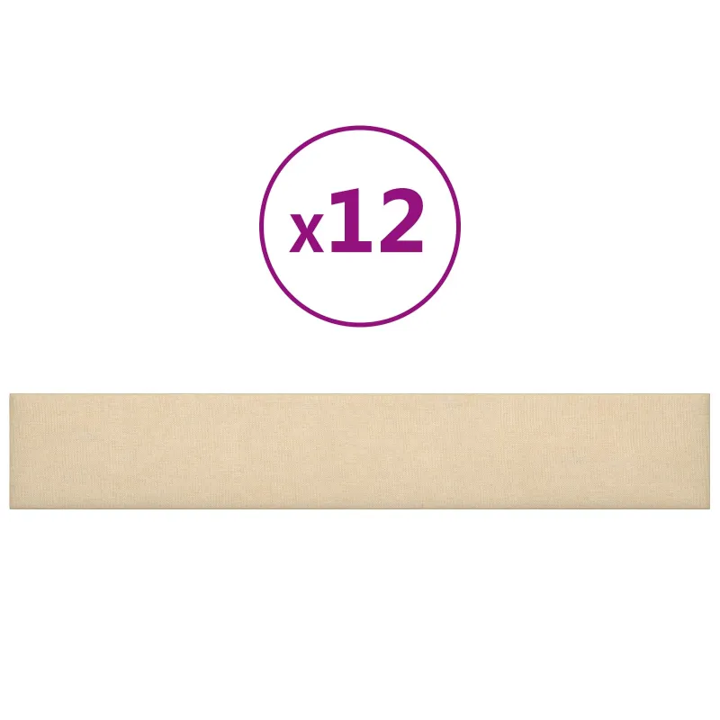 Sieninis galvūgalis 12 pcs Kreminė 90 x 15 cm audinys