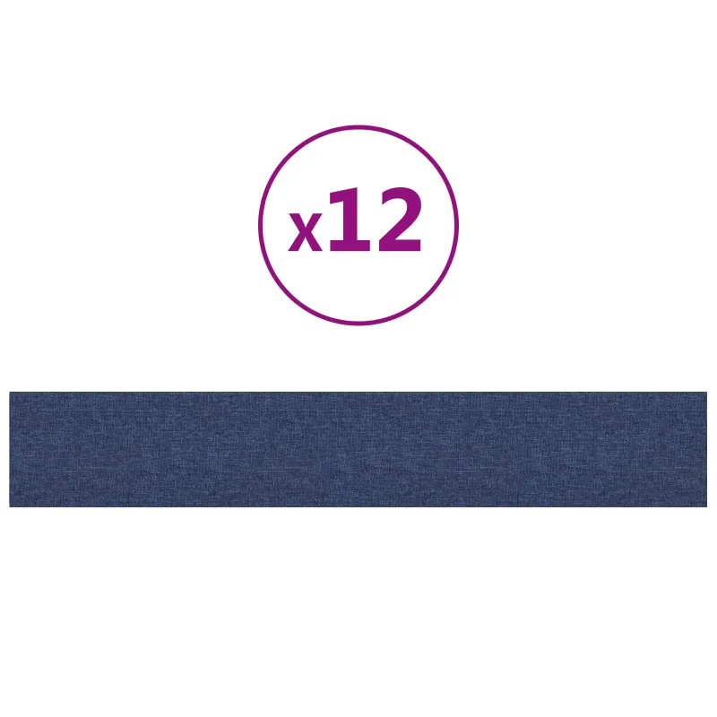 Sieninis galvūgalis 12 pcs Mėlyna 90 x 15 cm audinys