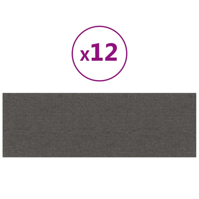 Sieninis galvūgalis 12 pcs Tamsiai pilka 90 x 30 cm audinys