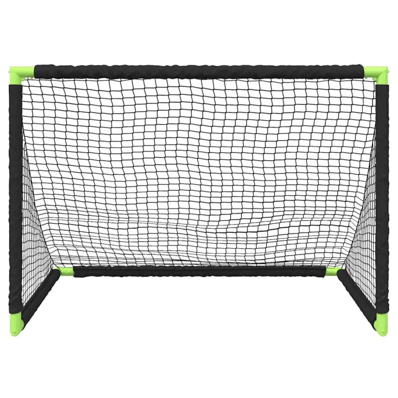 Vaikiški futbolo vartai, juodi, 90x64x64cm, sulankstomi