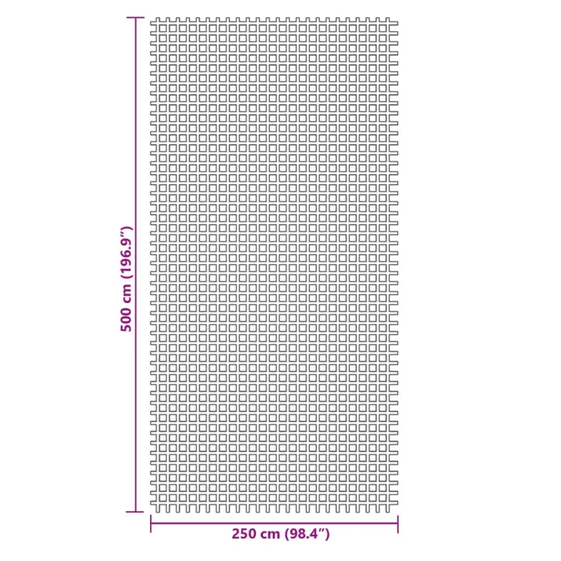 Palapinės kilimas, mėlynos spalvos, 5x2,5m