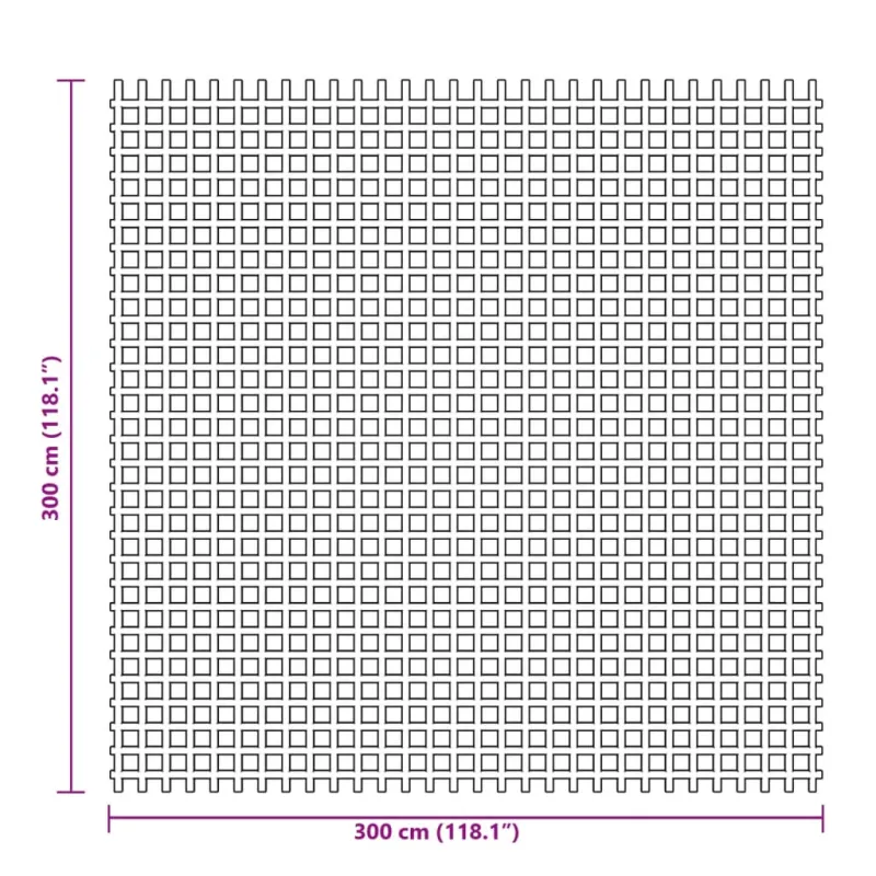 Palapinės kilimas, žalios spalvos, 3x3m
