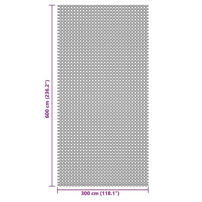 Palapinės kilimas, žalios spalvos, 6x3m