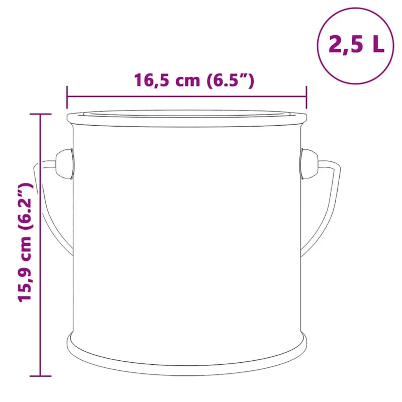 Medienos dažai Pilka 2,5 L Sienos spausdinimas