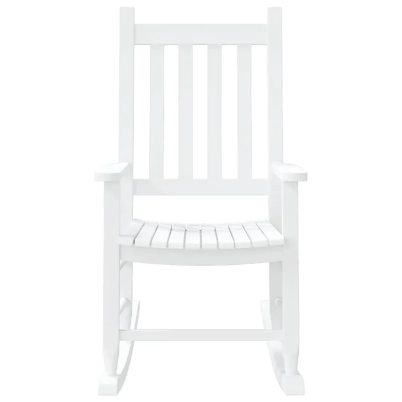 Vaikiška supama kėdė, balta, tuopos masyvas