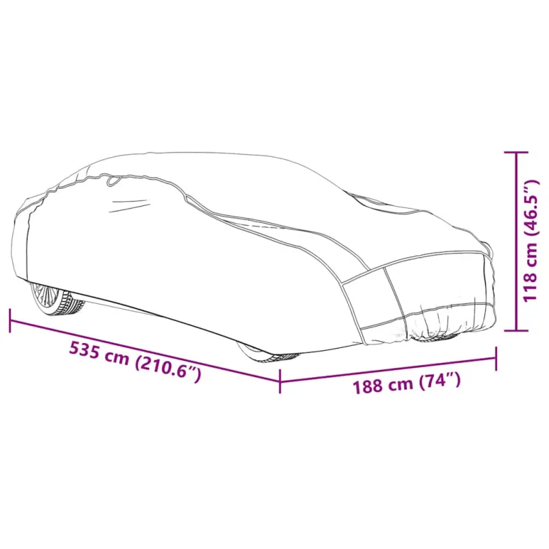Automobilio uždangalas sedanams, pilkas ir sidabrinis, XL