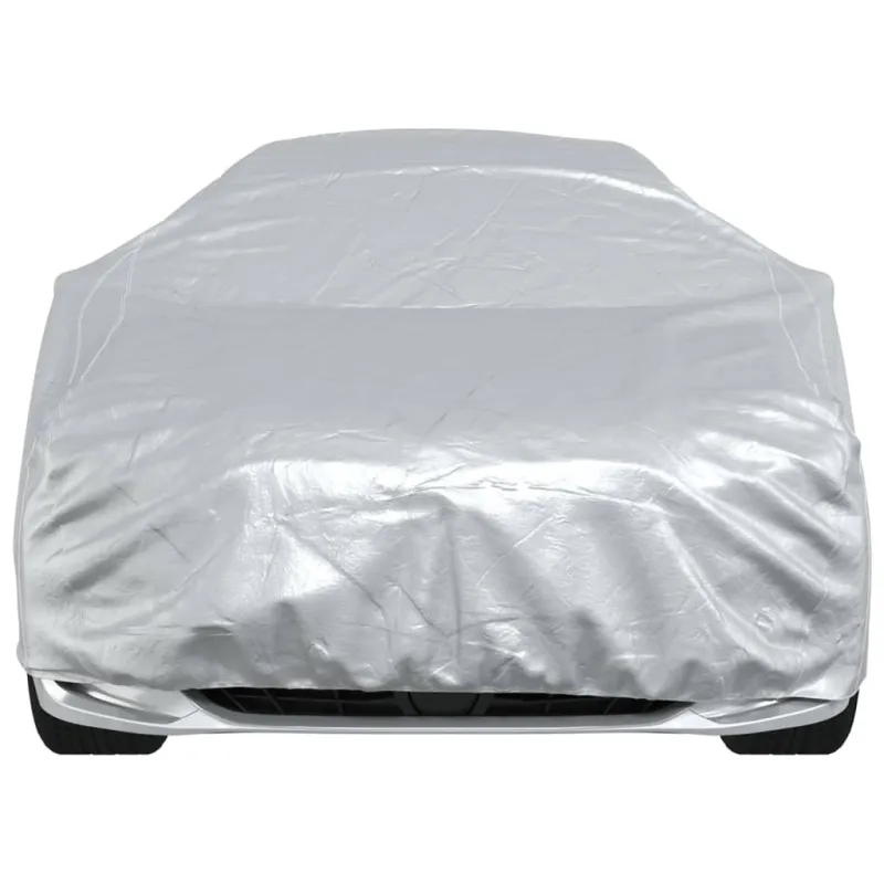 Automobilio uždangalas sedanams, sidabrinis, XL dydžio, PEVA