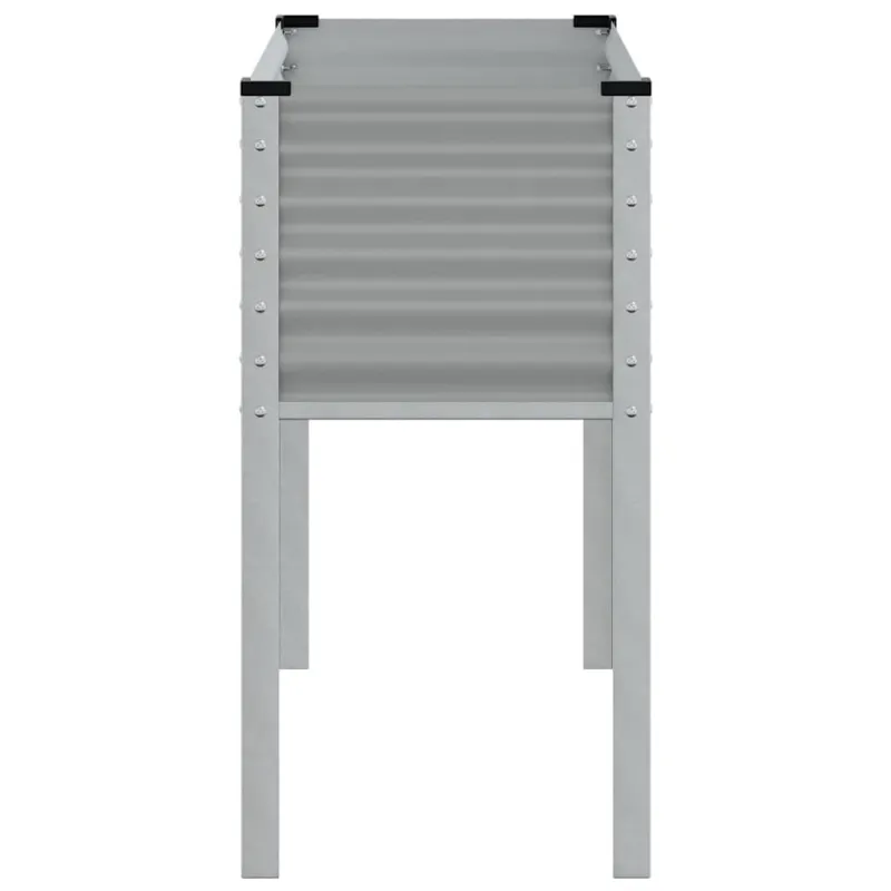 Sodo lovelis, pilkos spalvos, 100x45x90 cm, plienas