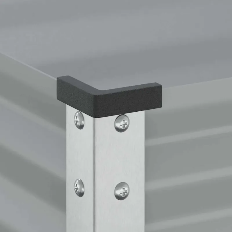 Sodo lovelis, pilkos spalvos, 100x45x90 cm, plienas