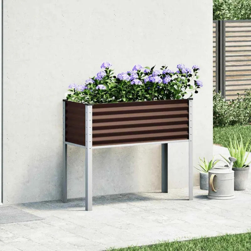 Sodo vazonas, rudas, 100x45x90cm, plienas