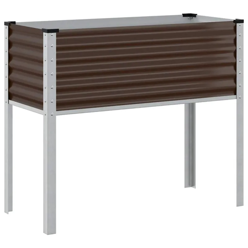 Sodo vazonas, rudas, 100x45x90cm, plienas