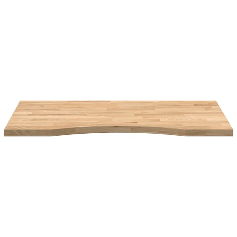 stalviršis neapdorotas 80x50x2,5 cm ąžuolo masyvo stačiakampis