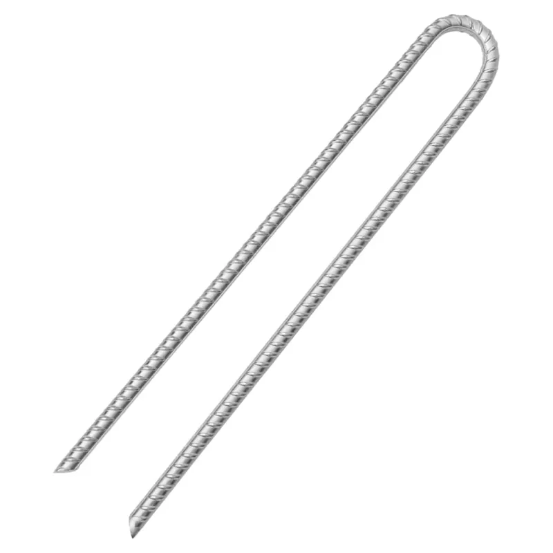Palapinės kaiščiai, 12vnt., 41,5cm, skersmuo 12mm, U forma